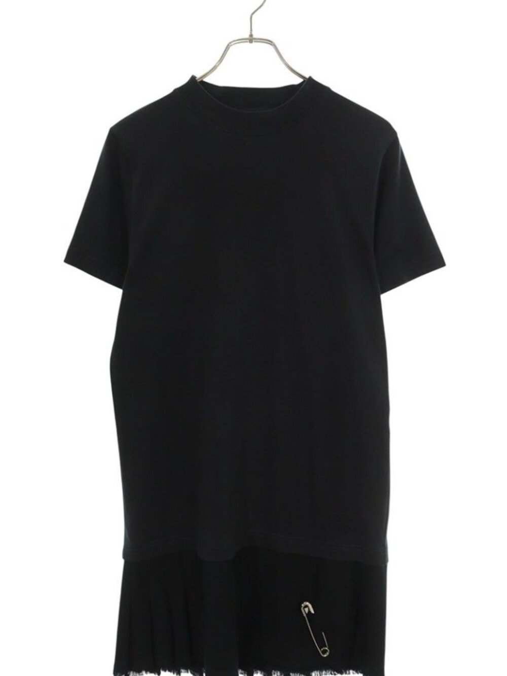 Balenciaga Logo Embroidery Safety Pin Dress 36